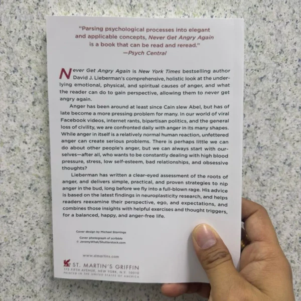 sg-11134201-7ra2h-m52xo3u3atse56 Never Get Angry Again: The Foolproof Way to Stay Calm and in Control in Any Conversation or Situation - Self Help